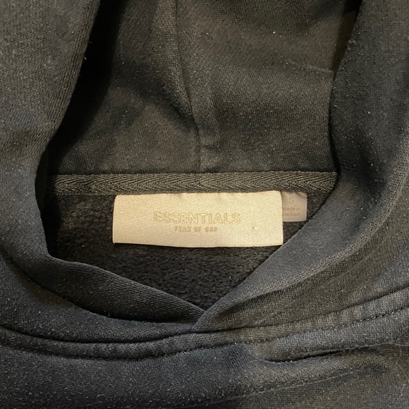 Essentials Black Hoodie - Picture 2 of 6